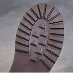 Bottines à lacet en cuir à talon rond bas – MAÉLIA