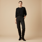 Femme en pied - bottes noires
