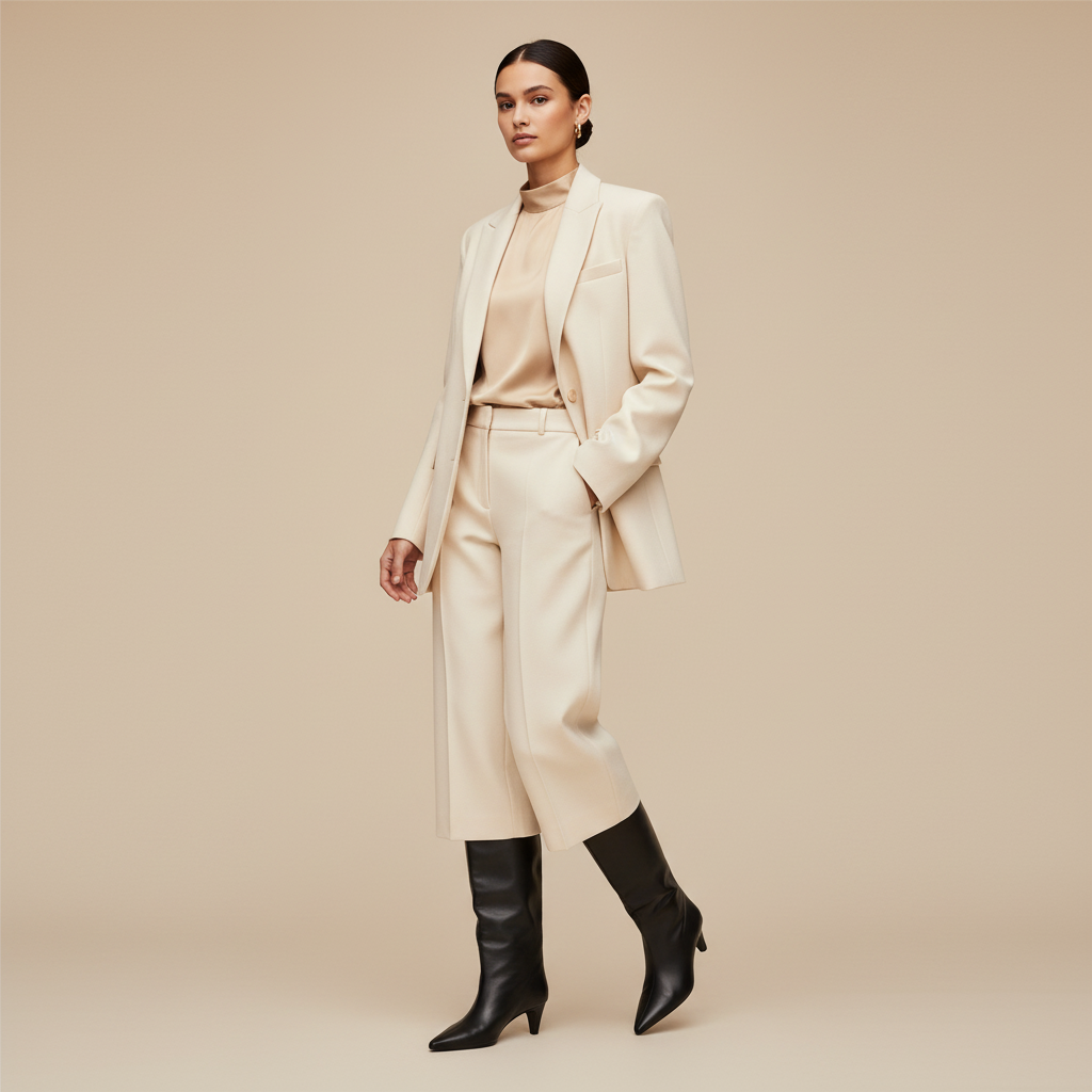 Femme en tenue sophistiquée - pose en mouvement