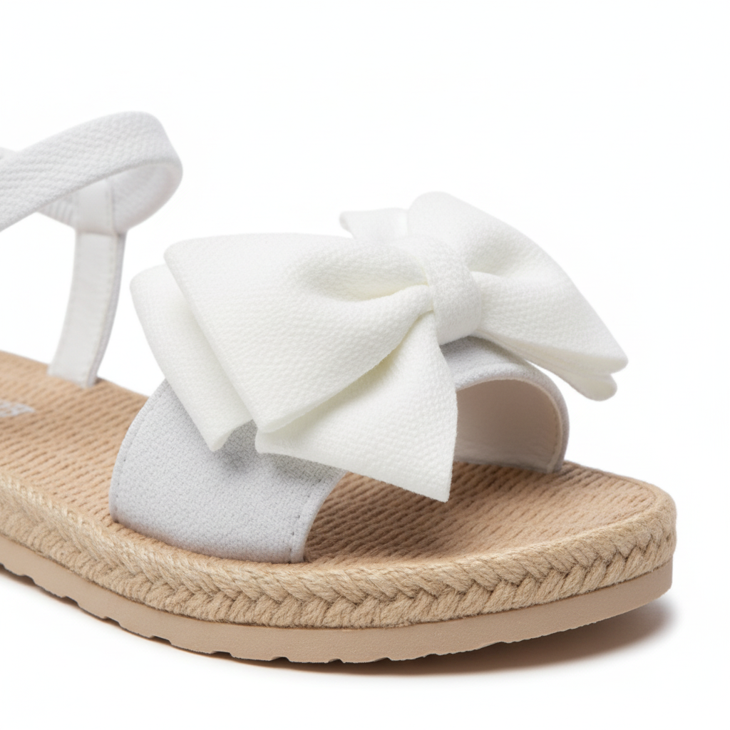 Sandales femme Plates Légères avec Nœud Papillon - FLEUR