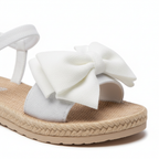 Sandales femme Plates Légères avec Nœud Papillon - FLEUR