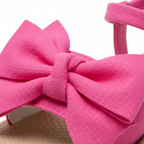 Sandales femme Plates Légères avec Nœud Papillon - FLEUR