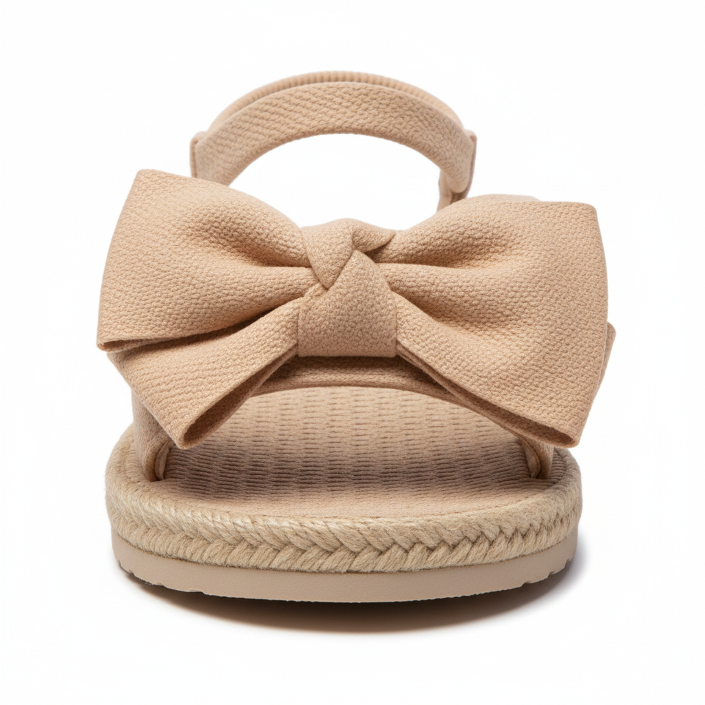 Sandales femme Plates Légères avec Nœud Papillon - FLEUR