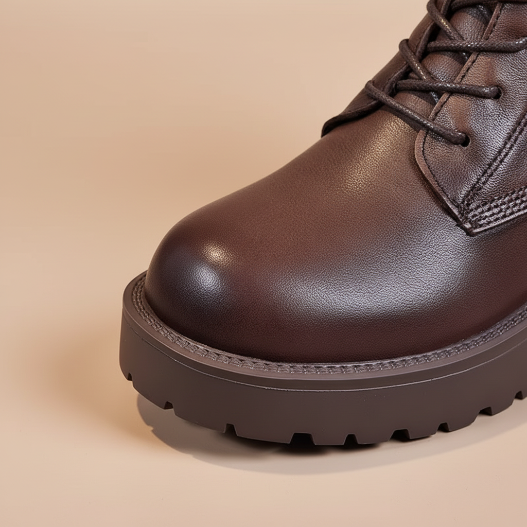 Gros plan cuir marron