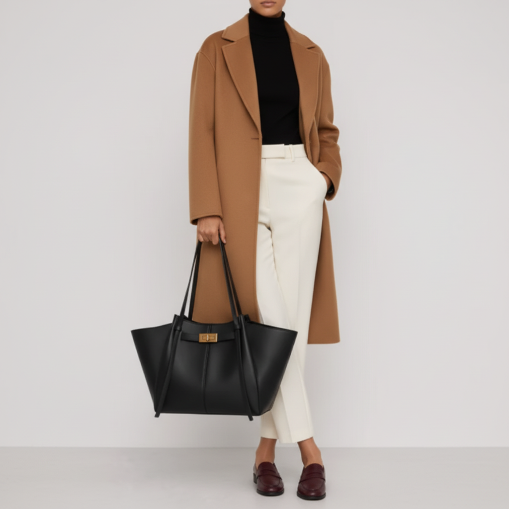 Image carrée avec une nouvelle tenue et le même sac noir