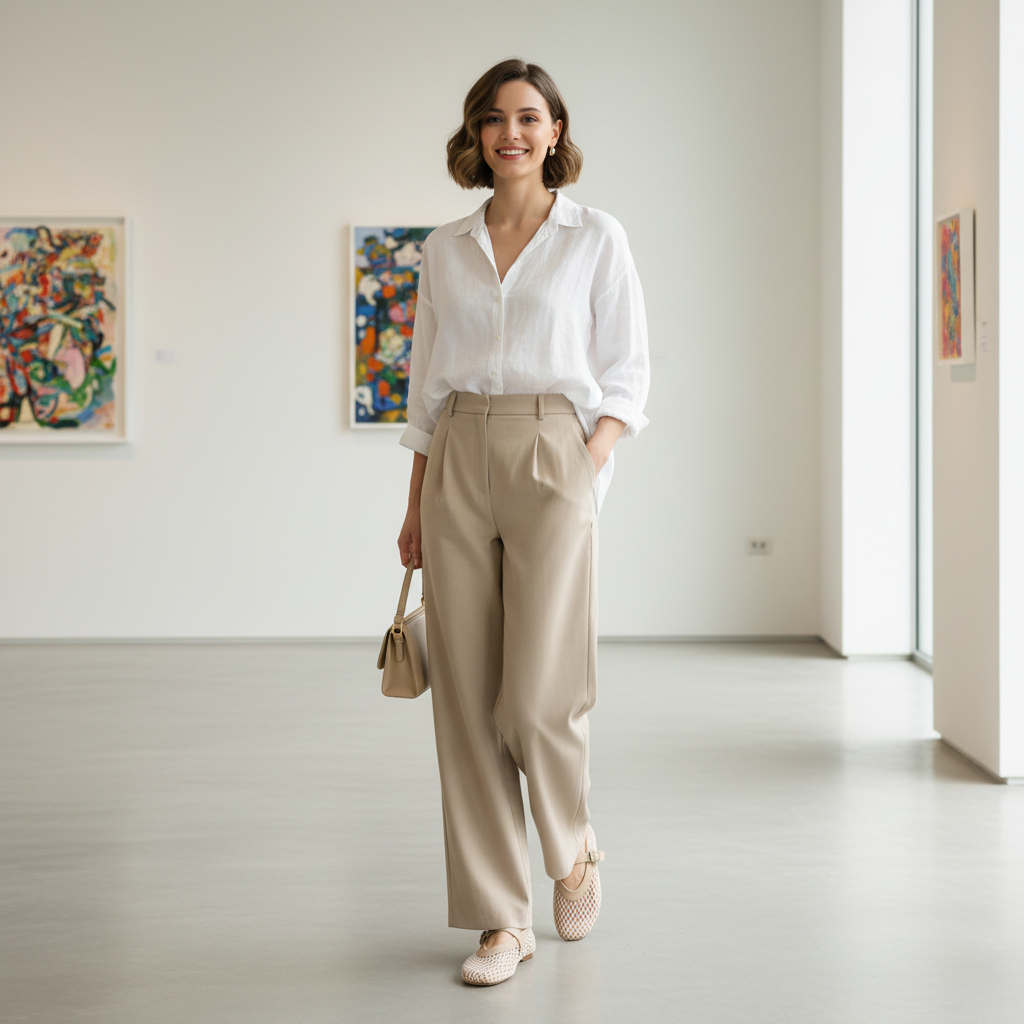 Look pantalon large galerie