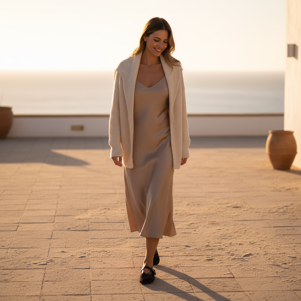 Look robe slip terrasse