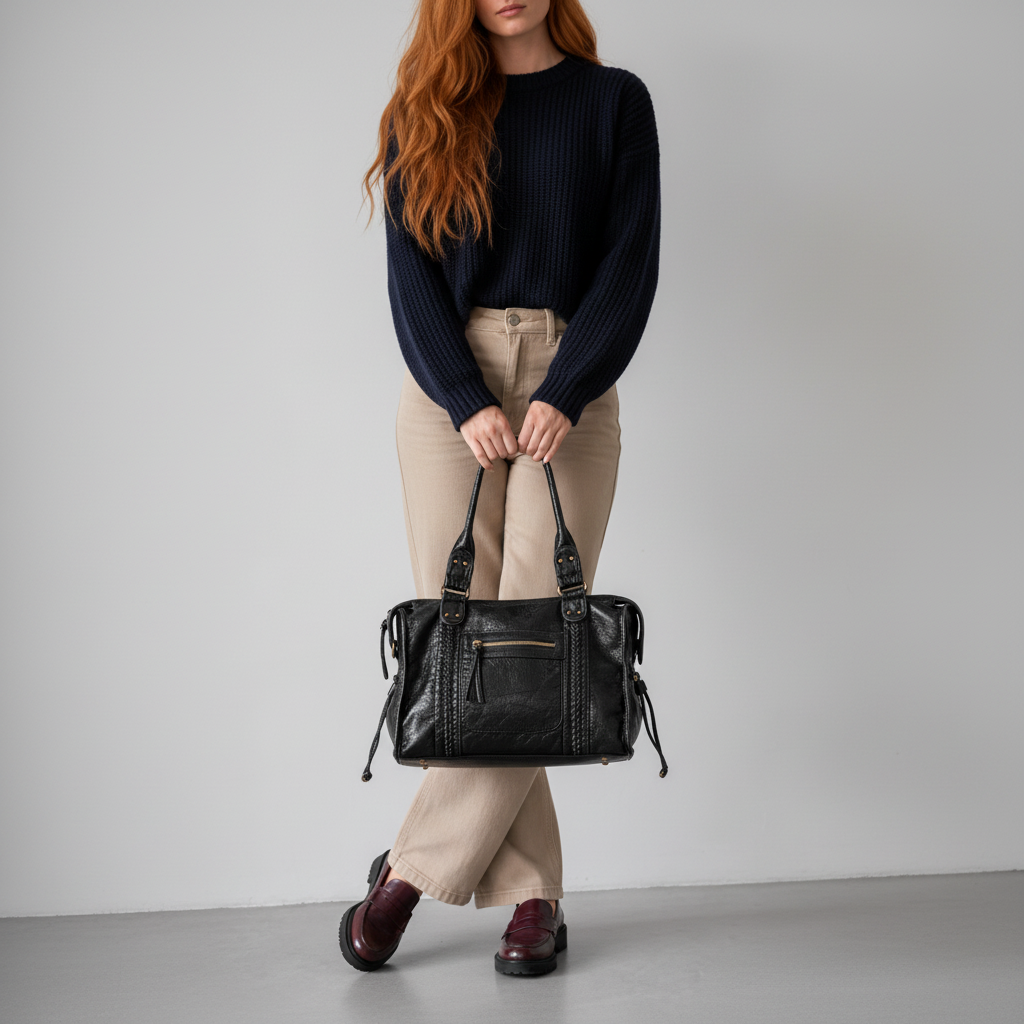 Mannequin rousse, style marine et pierre