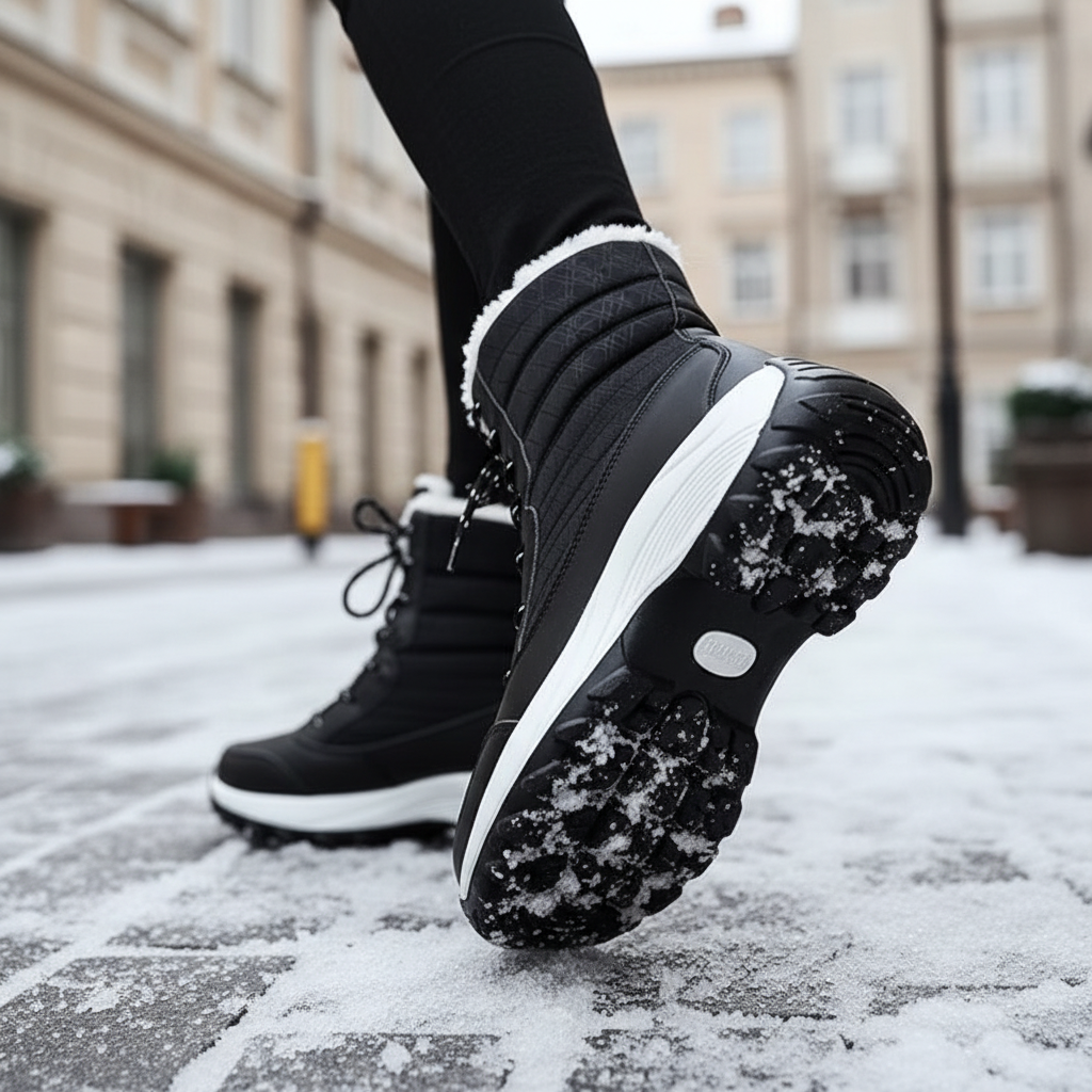 Marche dans la neige - Semelle antidérapante