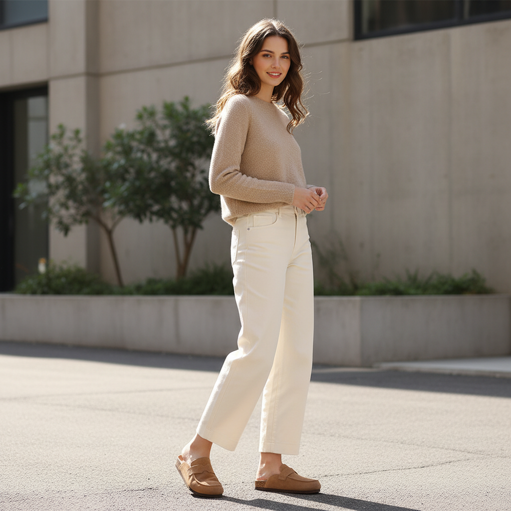 Mules beige lifestyle