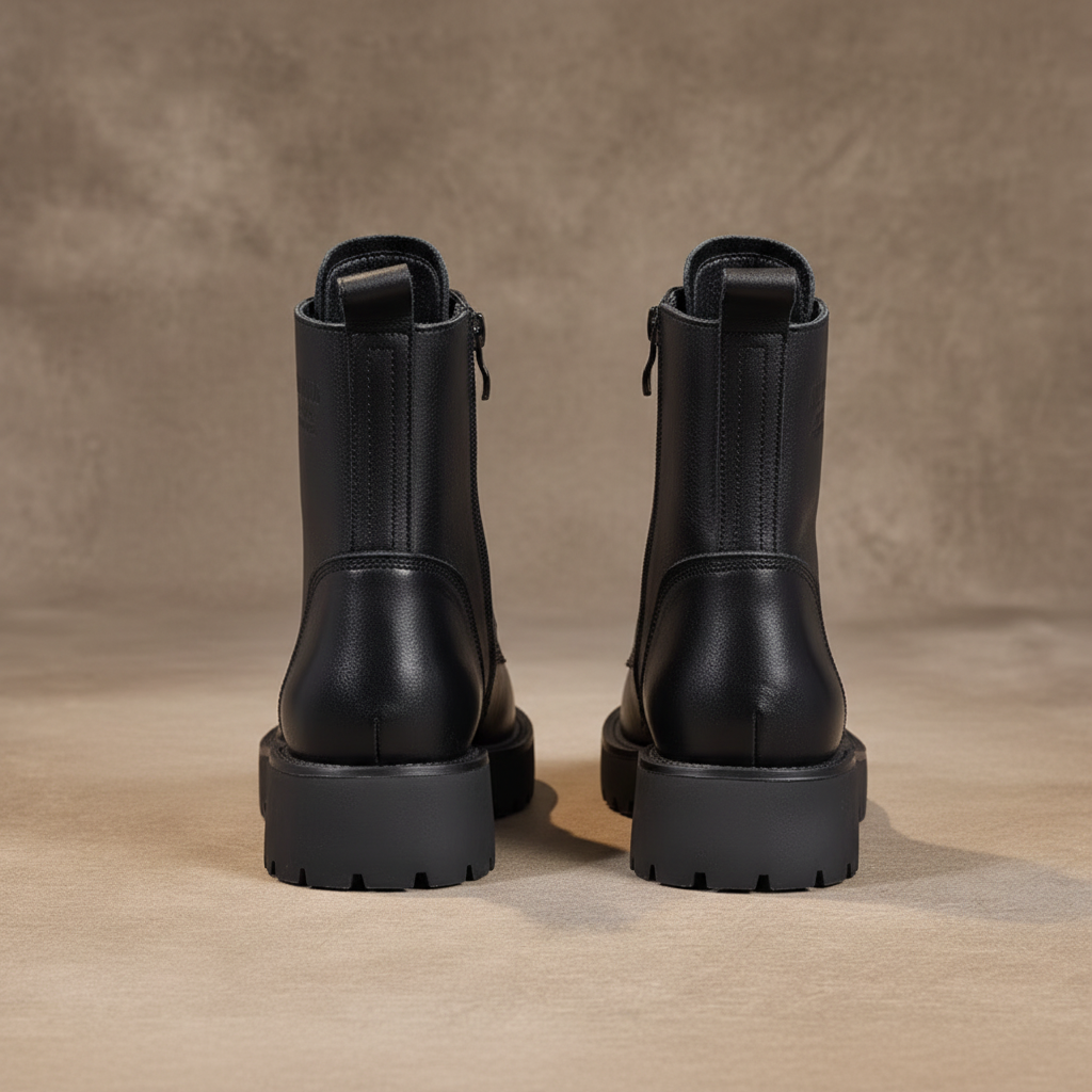 Paire bottines noires vue arrière