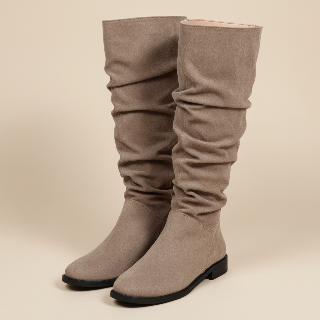 Paire taupe vue trois-quarts