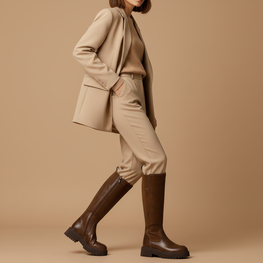 Photo 1 - Marron vue latérale zip