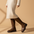 Photo 2 - Marron détail zip