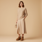 Photo 4 - Camel avec jupe midi