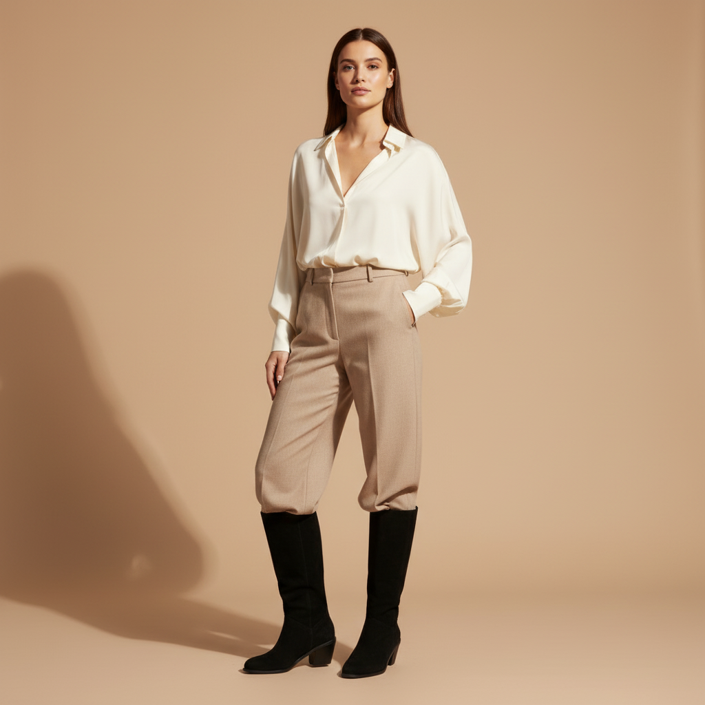 Photo 5 - Noir avec pantalon tailleur