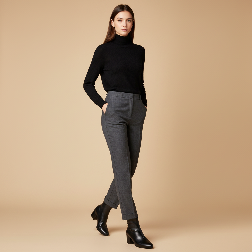 Photo 8 - Avec col roulé et pantalon