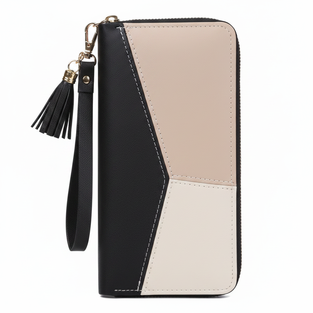 Portefeuille Noir fond blanc