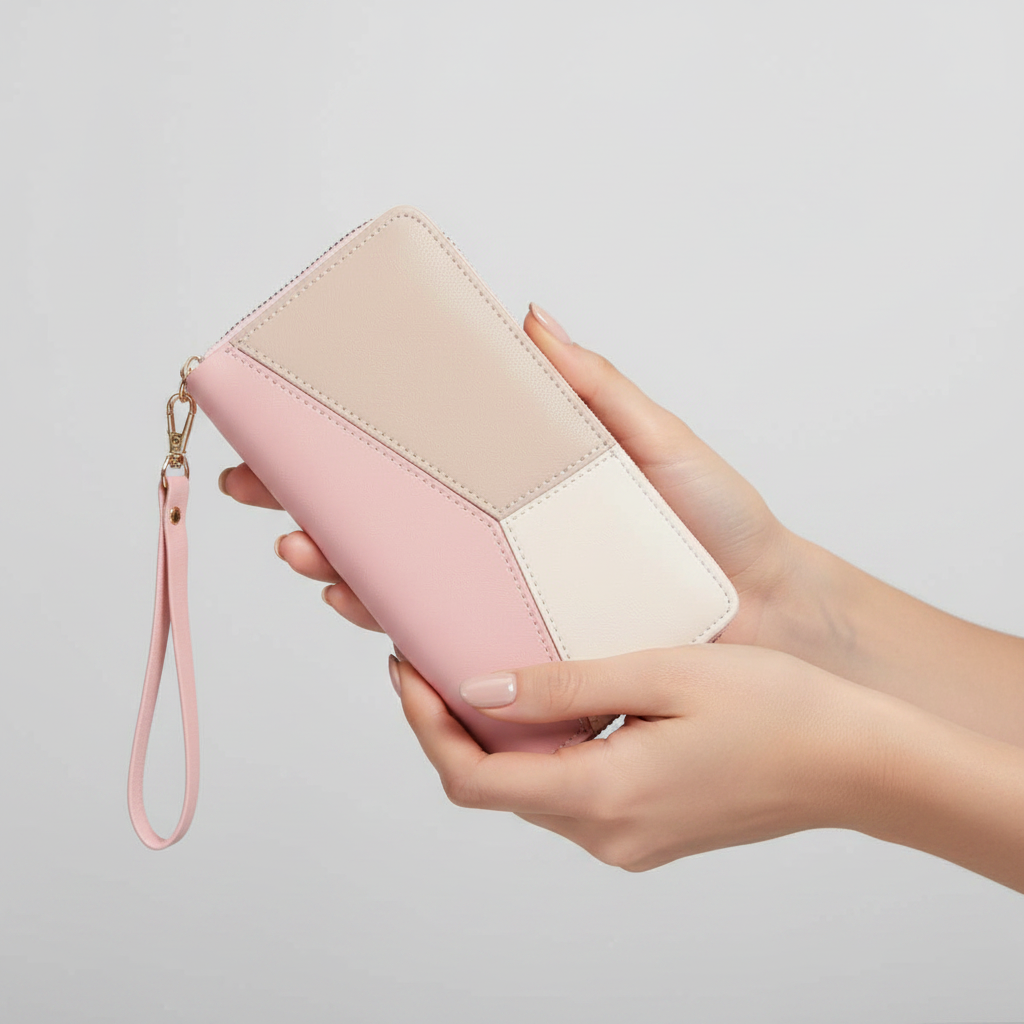 Portefeuille Rose studio