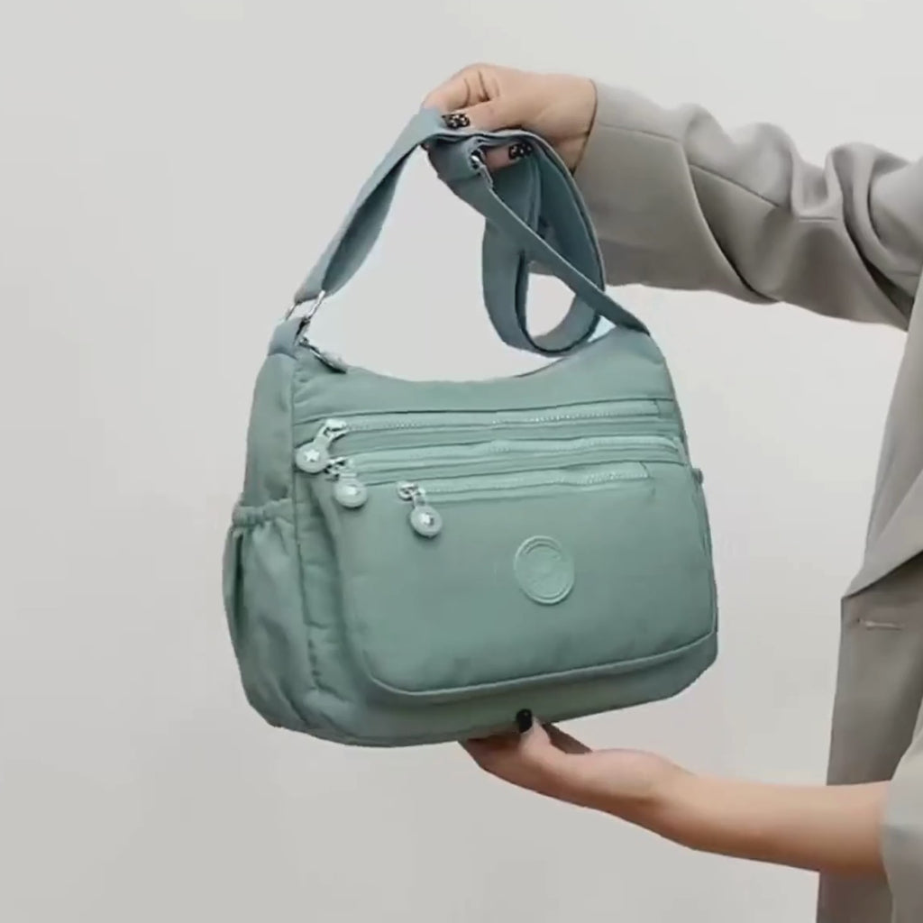 Sac bandoulière femme multi-poches Léger - Lara