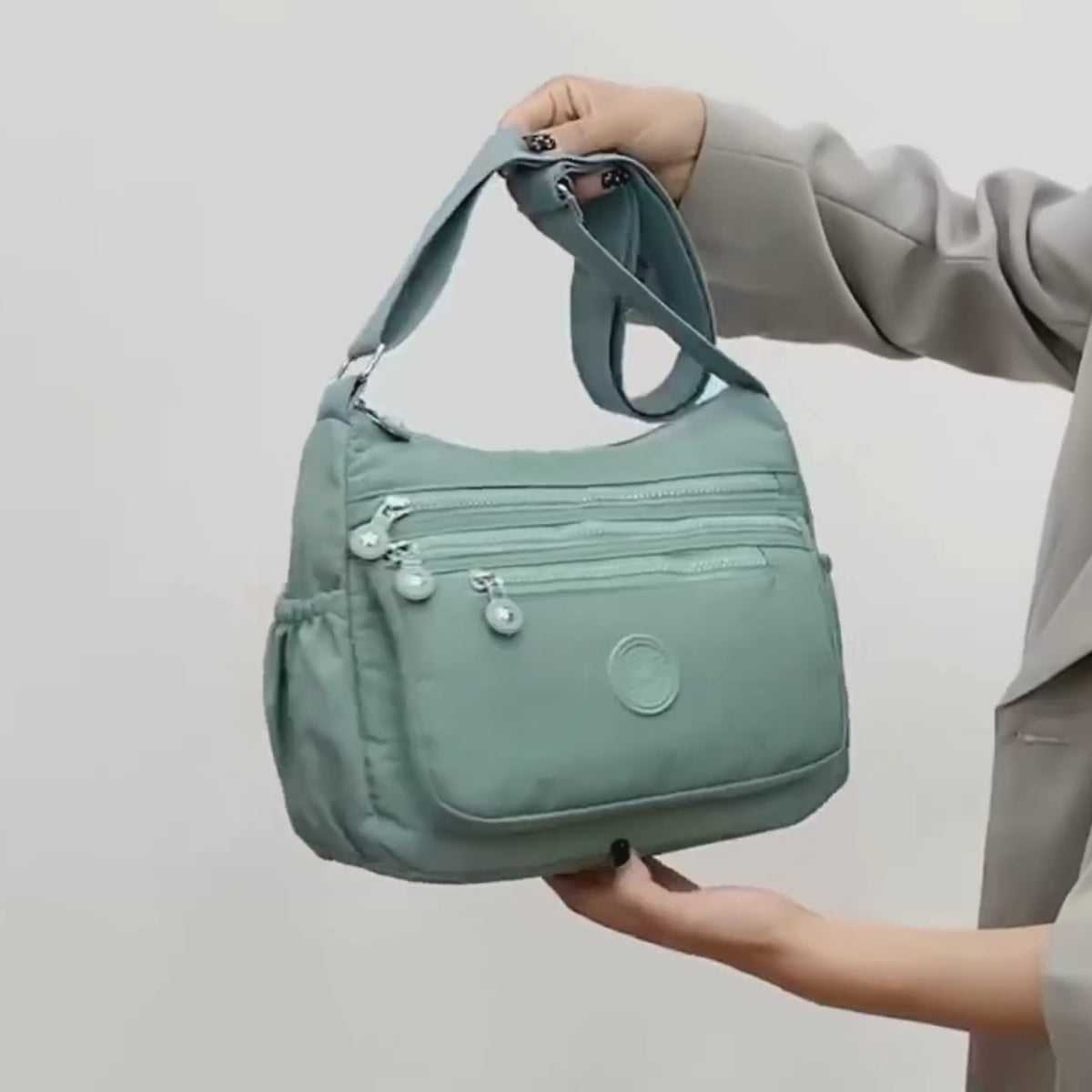 Sac bandoulière femme multi-poches Léger - Lara