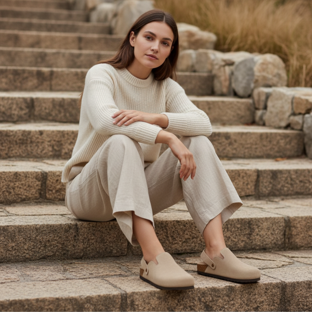 Sabot beige - Lifestyle assise