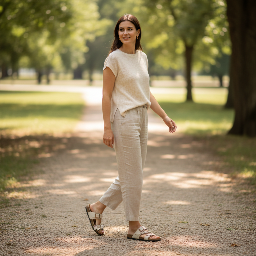 Sabot beige - Parc/chemin naturel