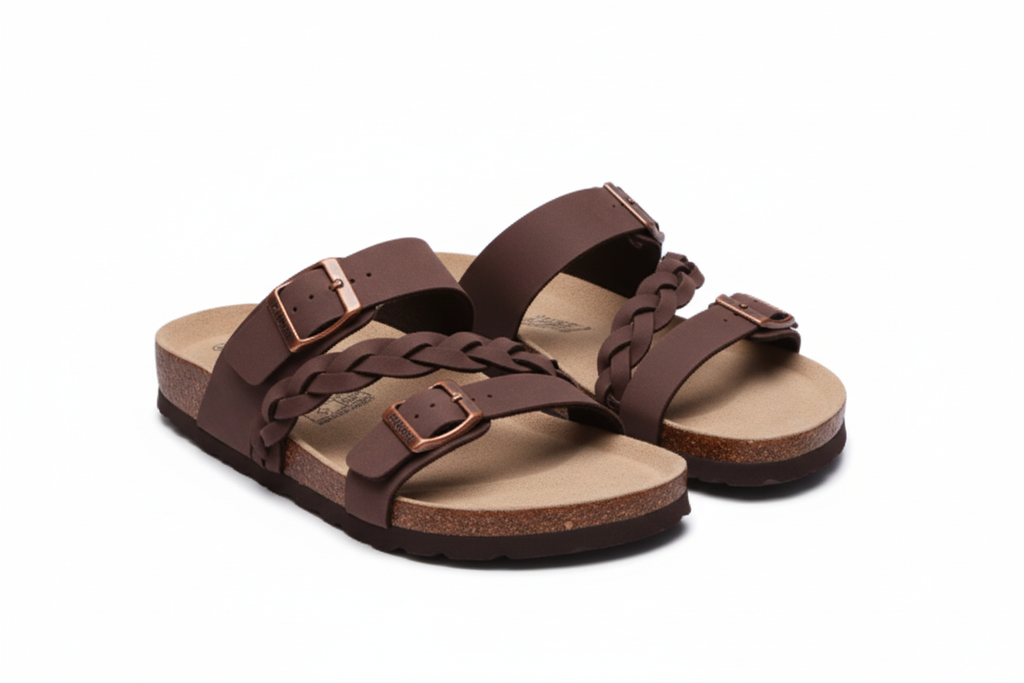 Sabot marron - Fond blanc