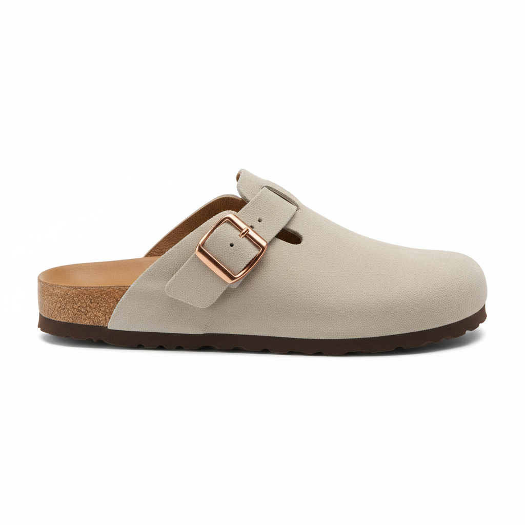 Sabots SIENA - Beige clair - vue de profil