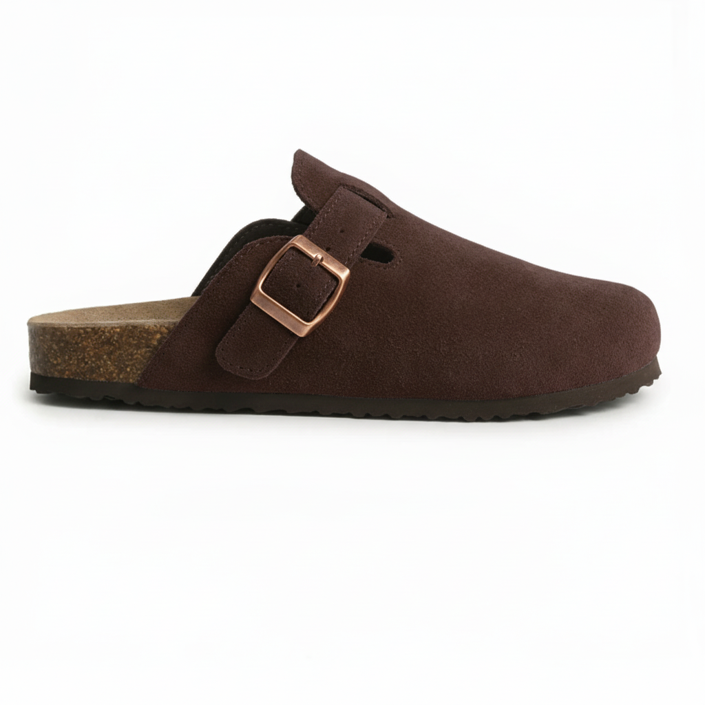 Sabots SIENA - Marron foncé - vue de profil