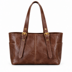 Sac cabas marron, photo nette sur fond blanc