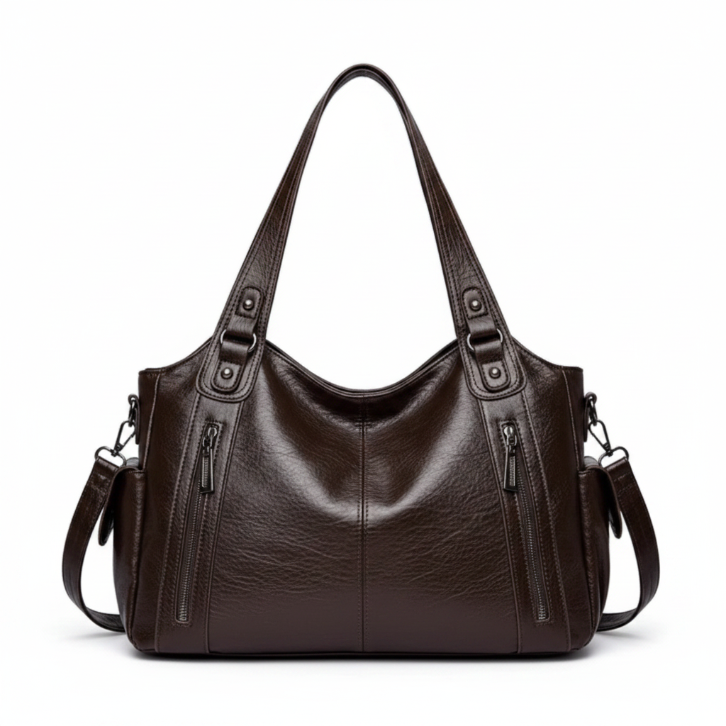 Sac chocolat - fond blanc