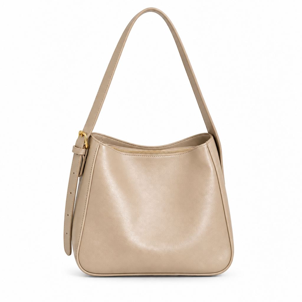 Sac Eva en beige, fond blanc