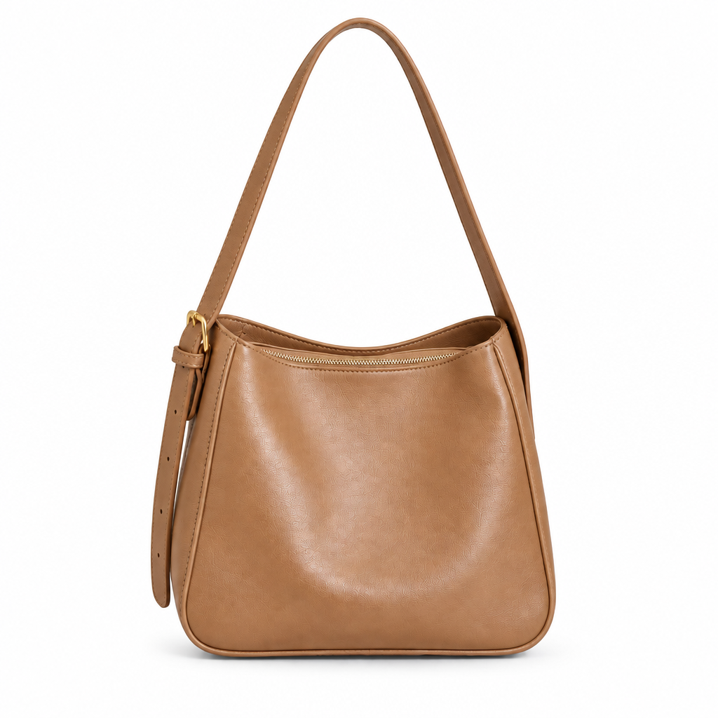 Sac Eva en marron clair, fond blanc