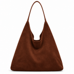 Sac hobo marron cognac sur fond blanc