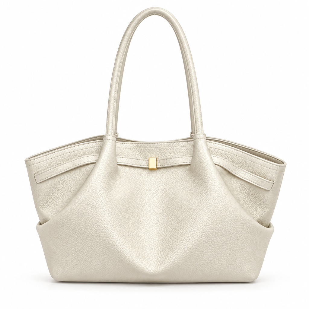 Sac ivoire sur fond blanc