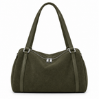Sac kaki foncé sur fond blanc