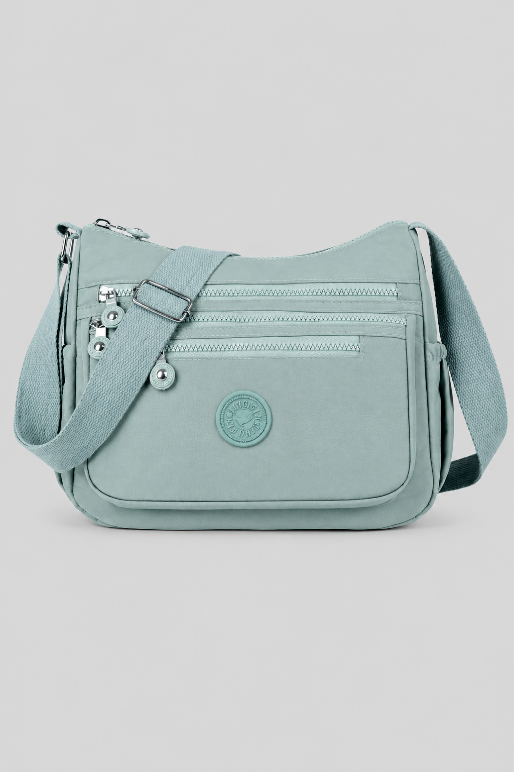 Sac Lara bleu de face sur fond gris