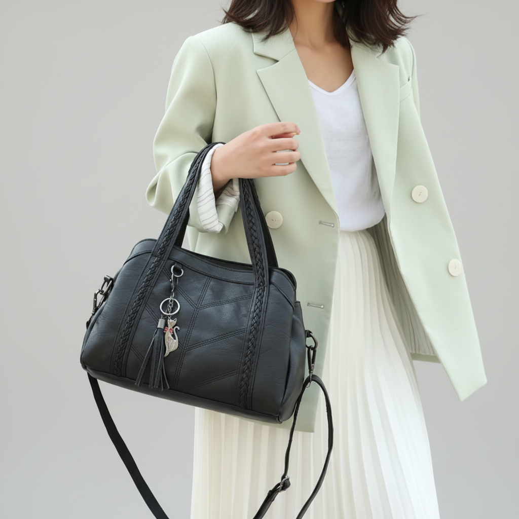 Sac marine modèle face - fond gris clair