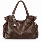 Sac marron avec étoile sur fond blanc