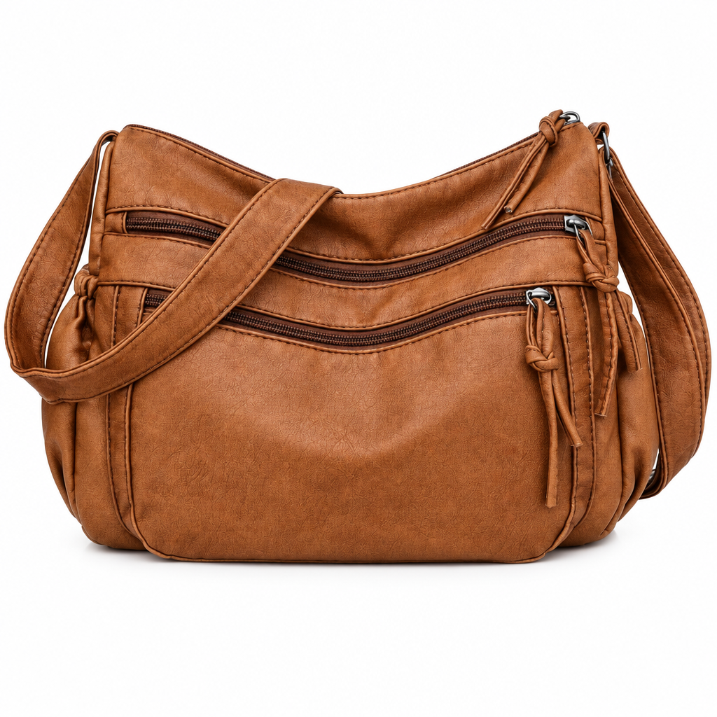 Sac bandoulière femme vintage cuir vegan - Vera