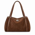 Sac marron sur fond blanc