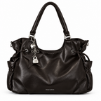 Sac marron très foncé avec étoile sur fond blanc