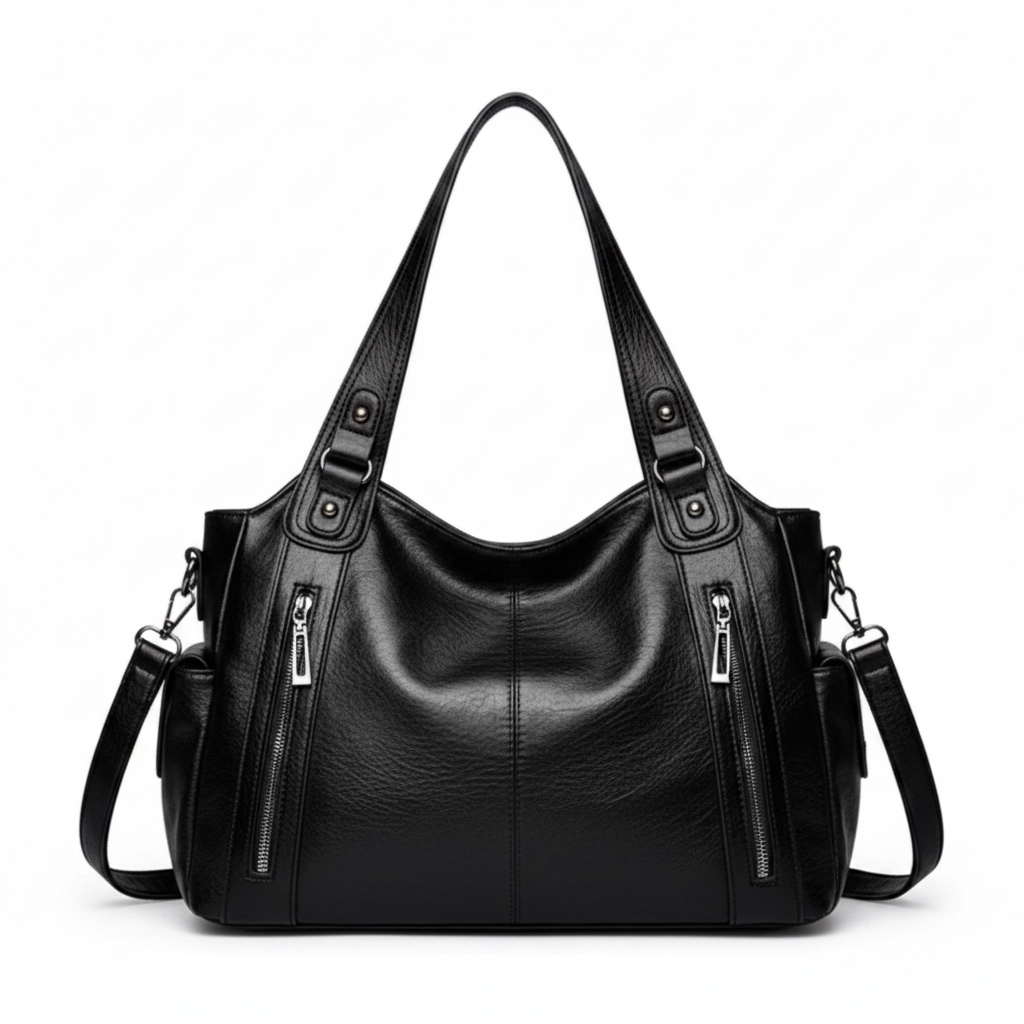 Sac noir - fond blanc