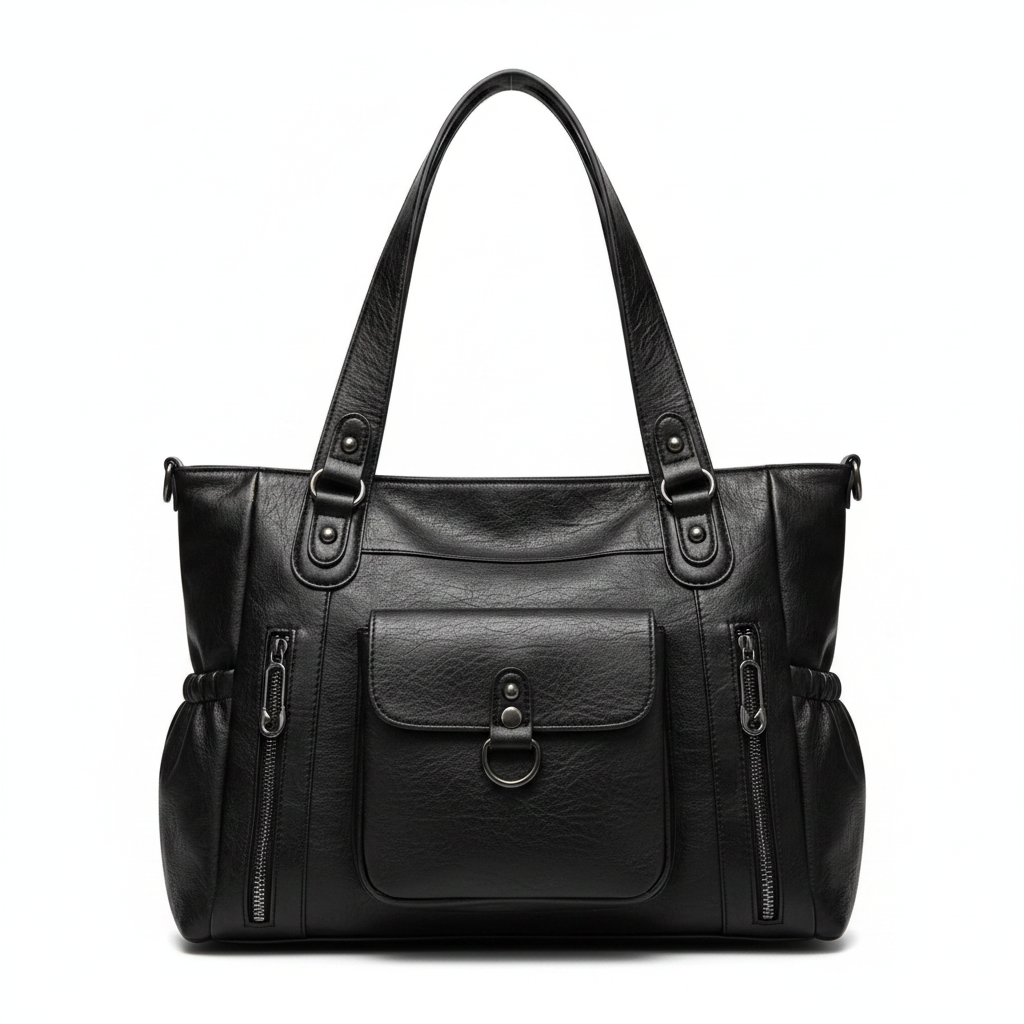 Sac noir fond blanc