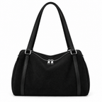 Sac noir sur fond blanc