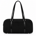 Sac noir sur fond blanc
