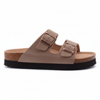 Sandales taupe profil