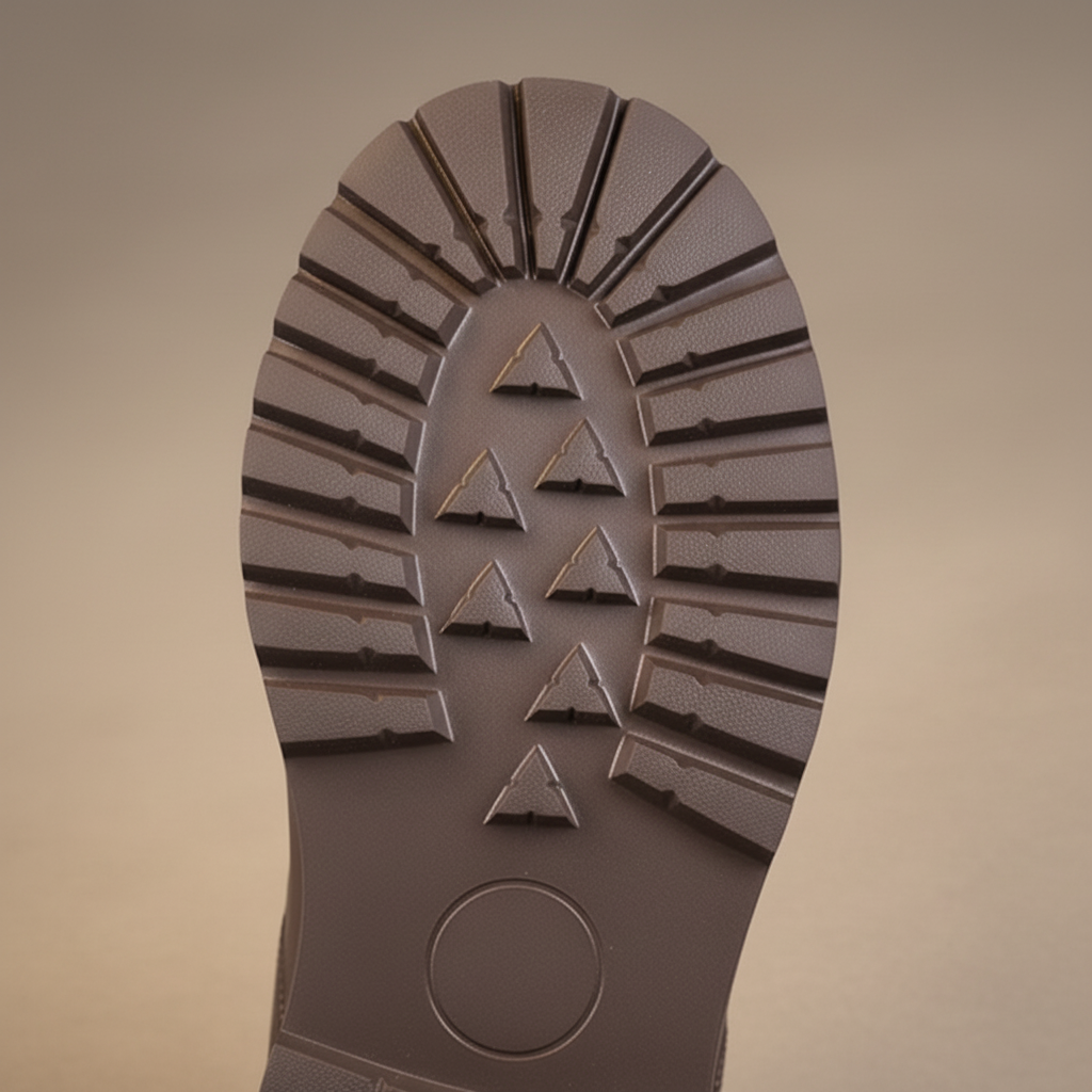 Semelle crantée fond beige