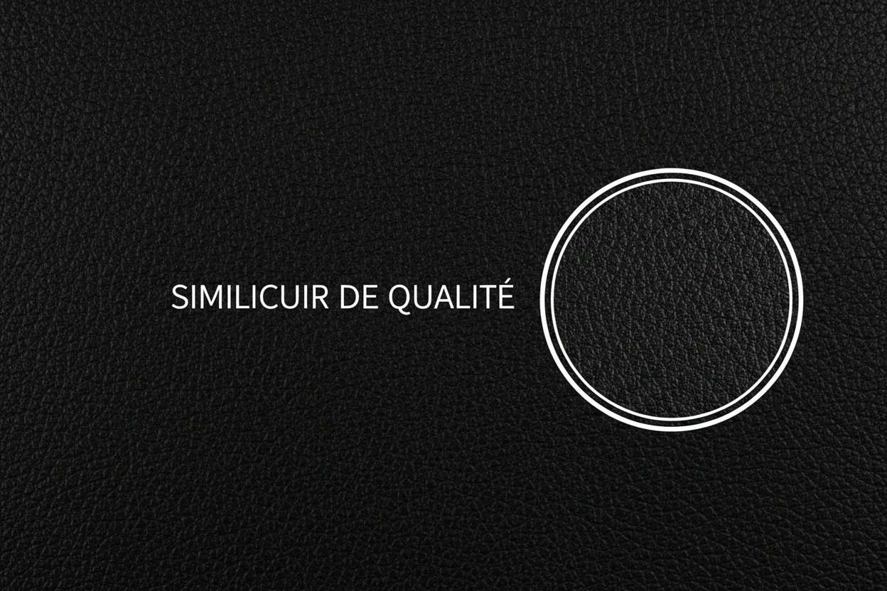 Similicuir de qualité - police élégante